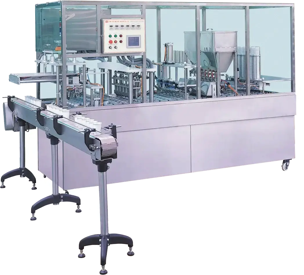 FST Cup / Tray Filling & Sealing Machine (Pre-cut Foil Sealing)